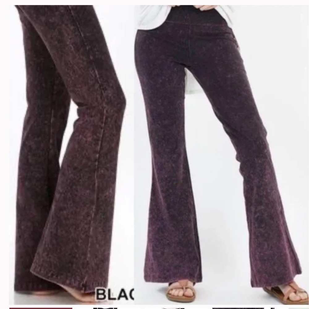 Zenana Outfitters Signature mineral wash yoga pant 1X